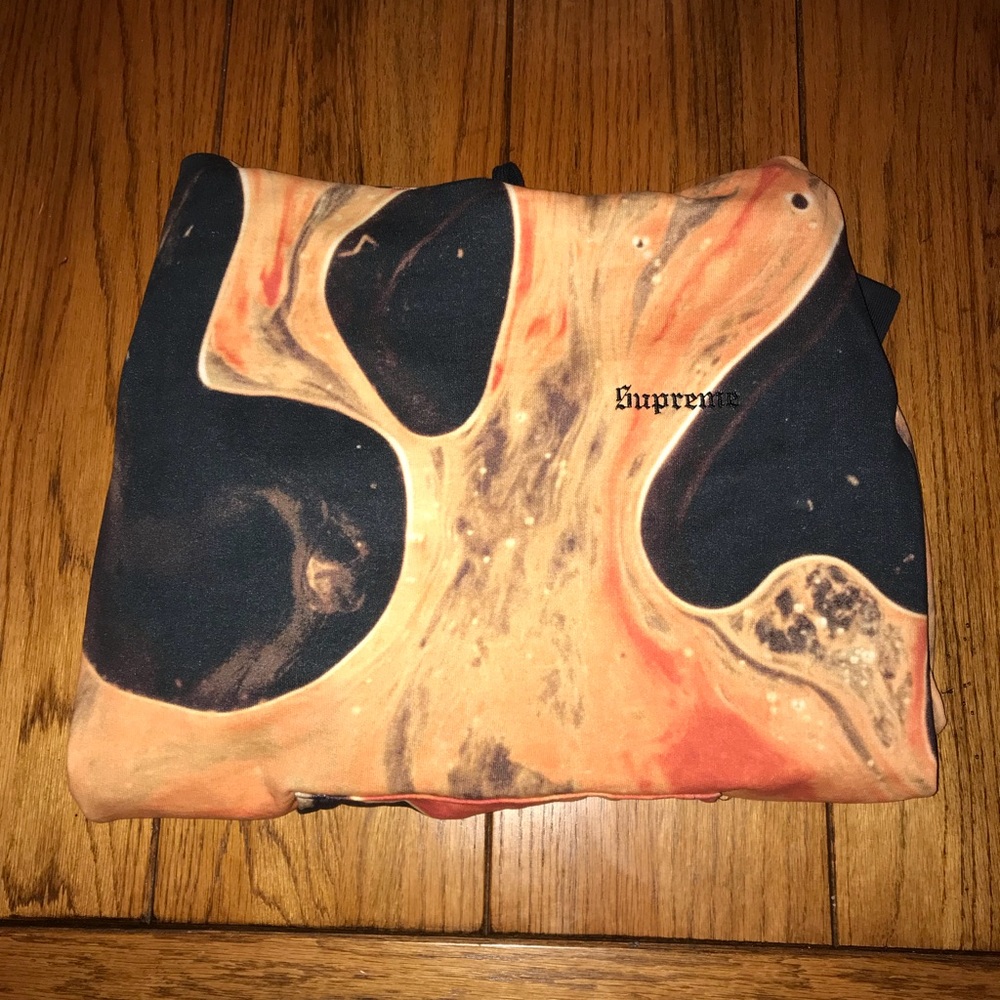 Supreme b/s hoodie black